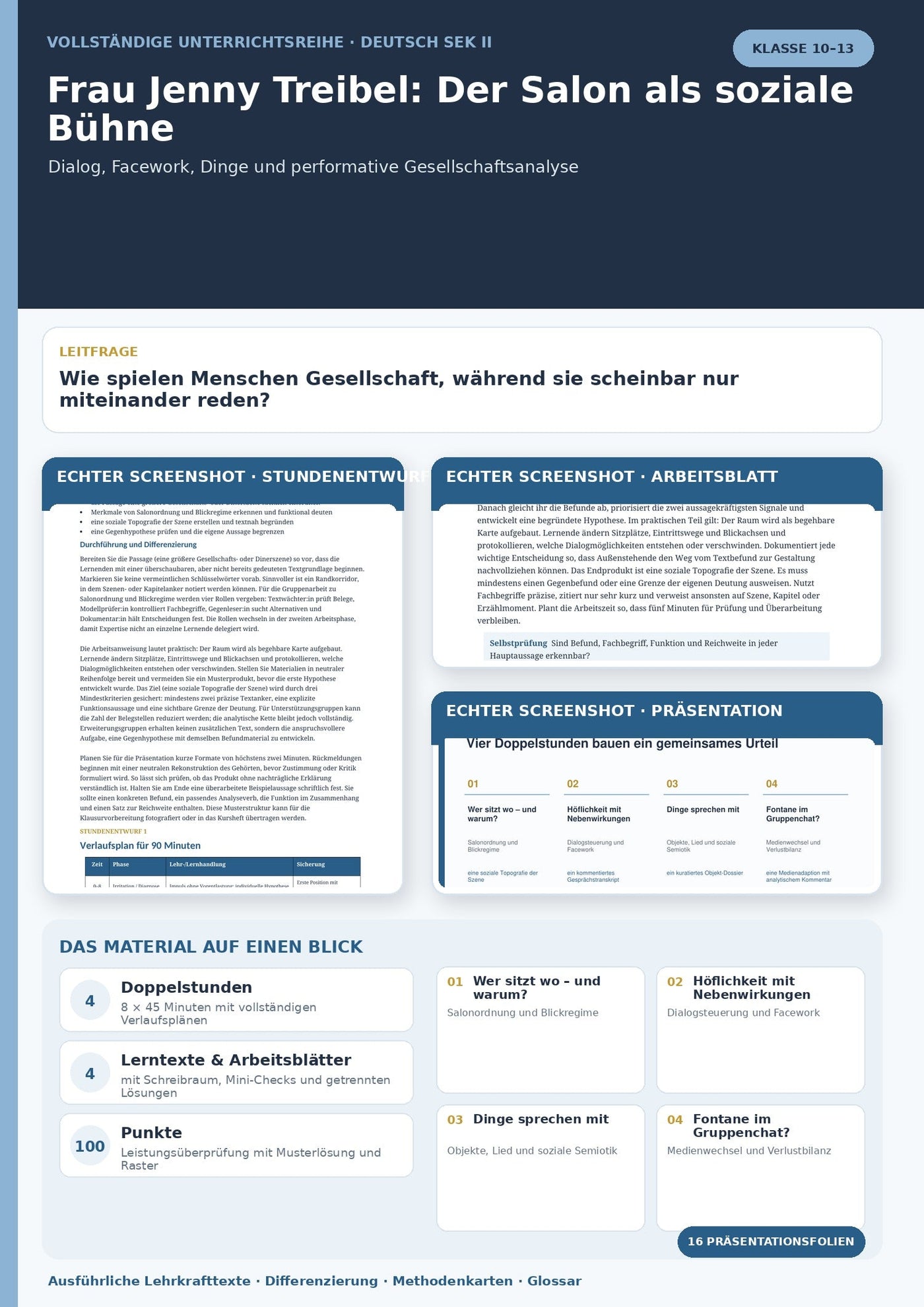 Gesprächsanalyse am literarischen Text im Deutschunterricht