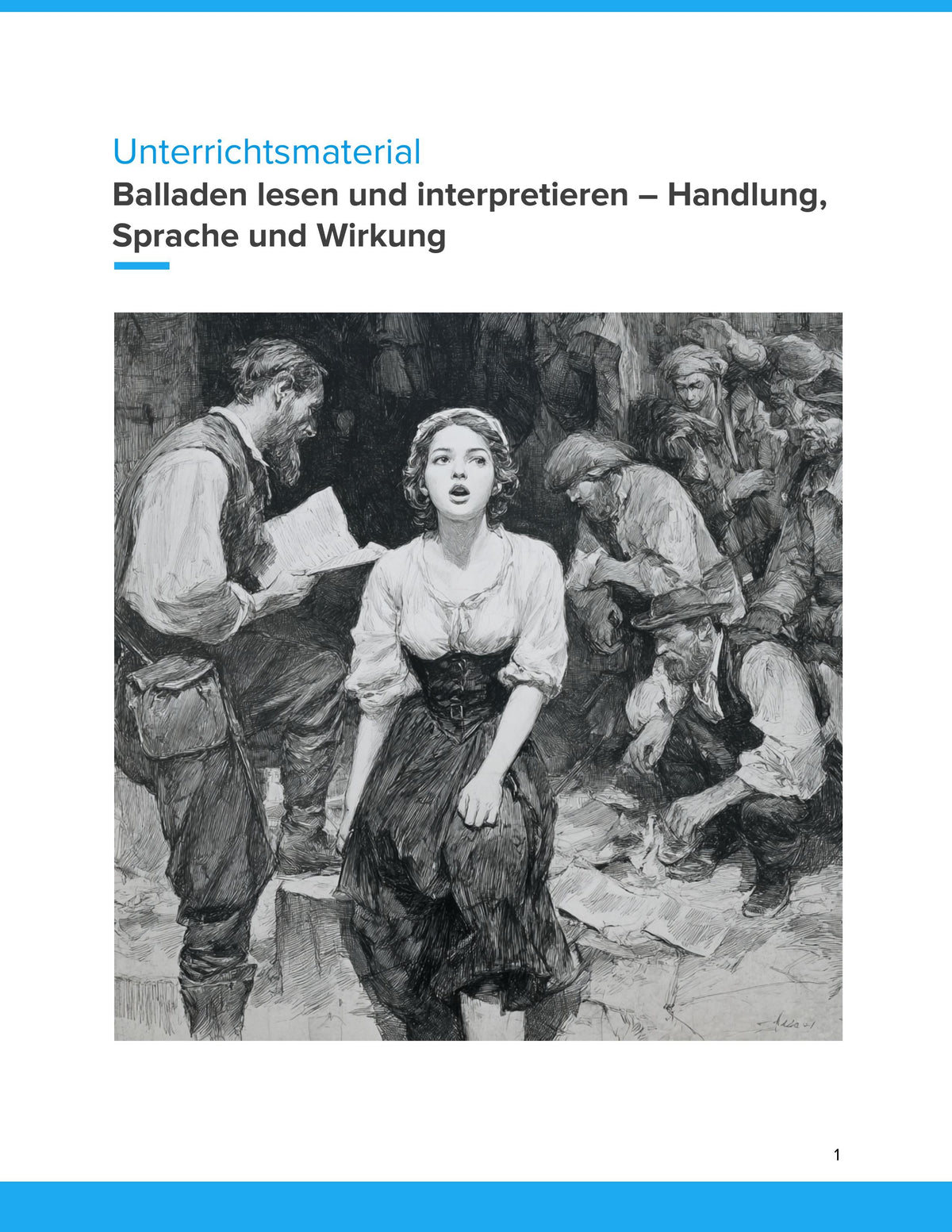 Balladen lesen und interpretieren – Unterrichtsmaterial Deutsch SEK I