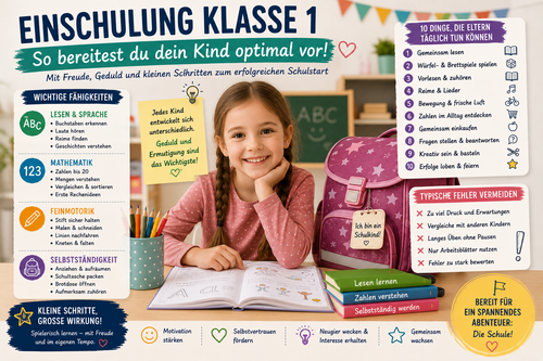 Was sollte ein Kind vor der Einschulung können