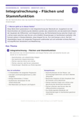 Integralrechnung – Flächen und Stammfunktion | Unterrichtsmaterial Mathematik Oberstufe (Sek II)