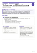 Tarifvertrag und Mitbestimmung | Unterrichtsmaterial Berufsschule (WiSo & Recht)