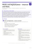 Media and Digitalisation – Chances and Risks | Englisch Unterrichtsmaterial Oberstufe (Sek II)