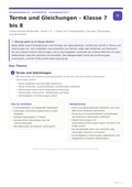 Terme und Gleichungen – Klasse 7 bis 8 | Unterrichtsmaterial Mathematik Sekundarstufe I