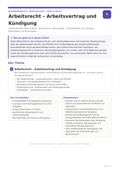 Arbeitsrecht – Arbeitsvertrag und Kündigung | Unterrichtsmaterial Berufsschule (WiSo & Recht)