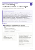 Der Kaufvertrag – Zustandekommen und Störungen | Unterrichtsmaterial Berufsschule (WiSo & Recht)