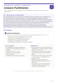 Lineare Funktionen – Klasse 8 | Unterrichtsmaterial Mathematik Sekundarstufe I
