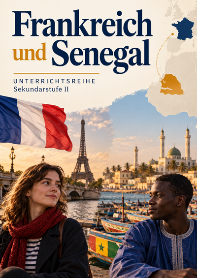 Frankreich und Senegal: Sprache, Zugehörigkeit und koloniale Beziehungen – Unterrichtsreihe Französisch Sek II, 12 Stunden
