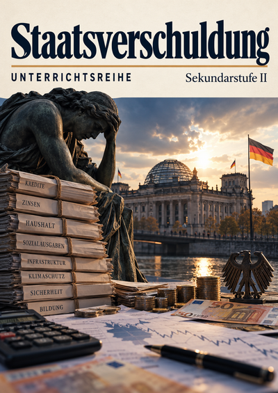 Staatsverschuldung: Investition, Verteilung und Generationen – Unterrichtsreihe Sozialwissenschaften Sek II, 12 Stunden