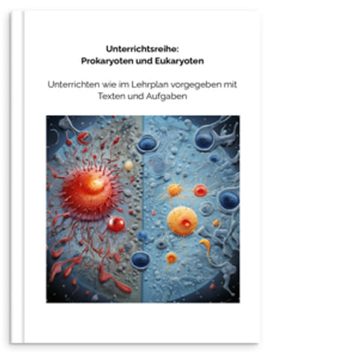 Hardcover book: Pro- and eukaryotes in comparison (texts, lesson plans and test)