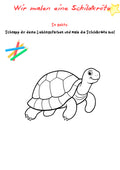 Wir malen eine Schildkröte – Kreatives Zeichenprojekt Klasse 1–4