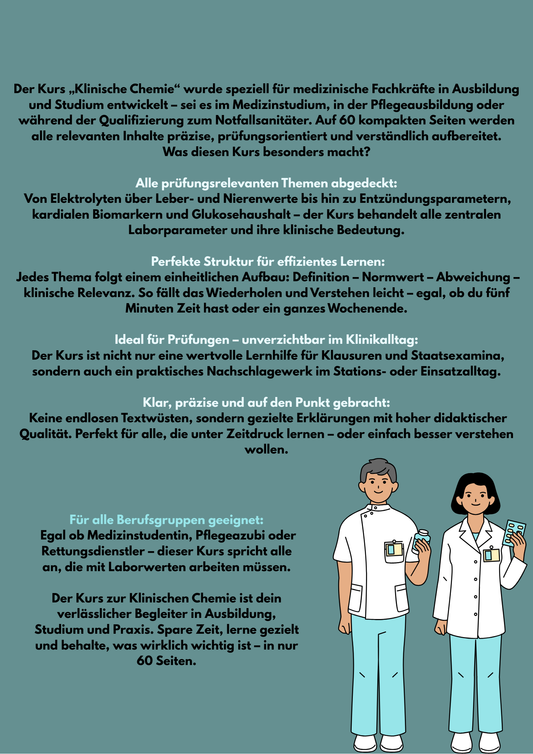 Klinische Chemie verstehen: Laborwerte sicher deuten & Prüfungen bestehen