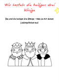Wir basteln die Heiligen Drei Könige – Vorlage für Klasse 1–4