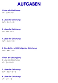 Quadratische Gleichungen, Mitternachtsformel, Komplexe Zahlen, Diskriminante, Mathe Sek II