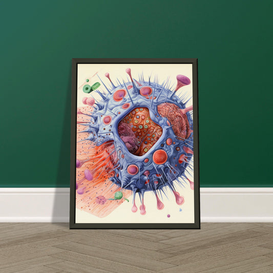 Poster mit Metallrahmen: Eukaryoten in der Biologie