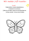 3-D-Insekten basteln – Vorlage und Anleitung für die Grundschule