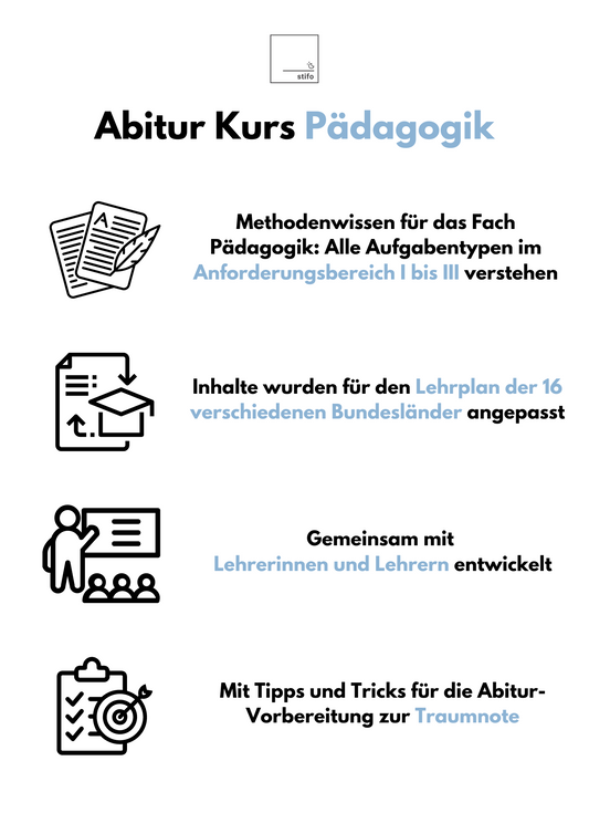 Abitur-Vorbereitung 2026: Pädagogik
