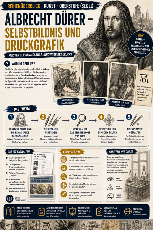 Albrecht Dürer – Selbstbildnis und Druckgrafik