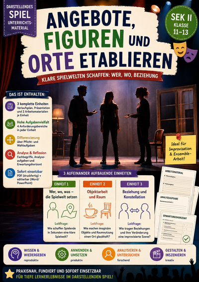 Angebote, Figuren und Orte etablieren · Darstellendes Spiel Unterrichtsmaterial | Sek II (Klasse 11–13)
