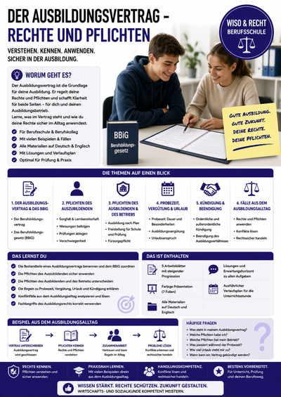 Sparpaket: Ausbildung & Arbeitsrecht – Berufsschule WiSo