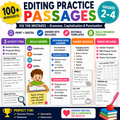 Editing Practice Passages Grades 2-4 | Grammar, Punctuation & Capitalization Activities
