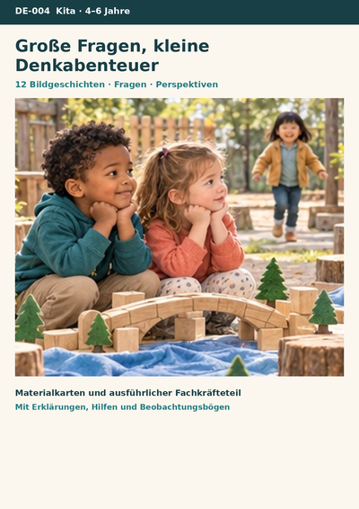 Philosophieren mit Kindern in der Kita – Gesprächsanlässe zu großen Fragen | Kita-Unterrichtsmaterial (4–6 Jahre)