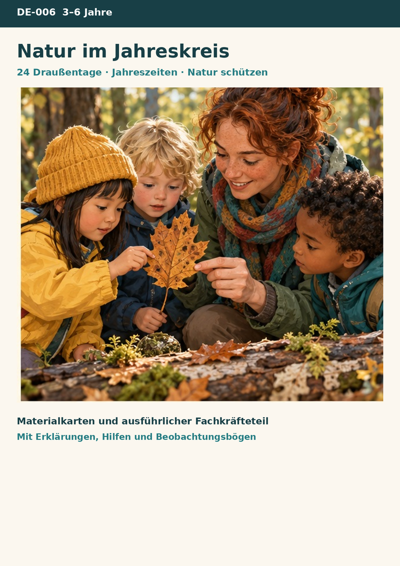Natur im Jahreskreis – 24 Draußentage für die Kita – Titelbild