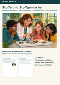 Stoffe und ihre Eigenschaften – Einstieg in die Chemie mit Trennverfahren, Teilchenmodell und acht Versuchen | Chemie Klasse 7
