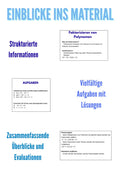 Polynome und Faktorisieren – Algebra SEK I