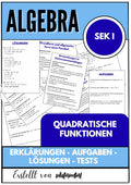 Quadratische Funktionen – Algebra SEK I