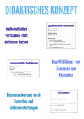 Lineare, quadratische und exponentielle Funktionen – Algebra SEK I