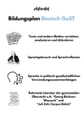 Bildungsplan Deutsch in der GoST - Baden-Württemberg