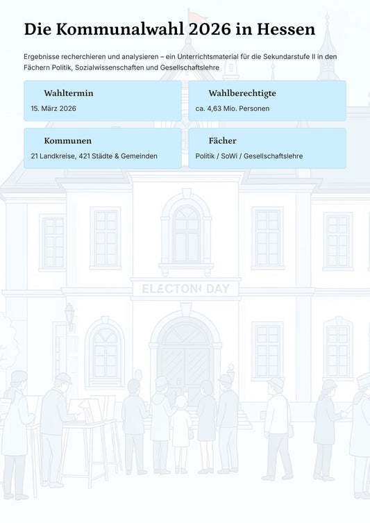Kommunalwahl Hessen 2026 analysieren – Unterrichtsmaterial für den Politikunterricht