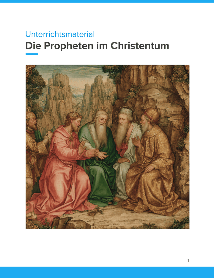 Die Propheten im Christentum – Unterrichtsmaterial für SEK I