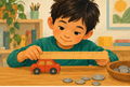 Measurement and US Money – Messen und Geld auf Englisch – Illustration aus dem Material