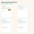 Manuscript Handwriting K–1 – Druckschrift schreiben lernen auf Englisch – Materialvorschau mit Beispielseiten
