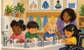 Pre-K and K Classroom Routines and Social Skills – Alltagsroutinen auf Englisch – Illustration aus dem Material
