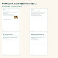 Nonfiction Text Features Grade 2 – Sachtextmerkmale auf Englisch – Materialvorschau mit Beispielseiten