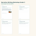 Narrative Writing Workshop Grade 3 – Geschichten schreiben auf Englisch – Materialvorschau mit Beispielseiten