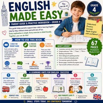 Englisch leicht erklärt – Elternratgeber & Übungsheft | Englisch Klasse 4