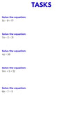 Algebra – WORKBOOK on Equations and Inequalities | GRADE 5–9