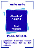 Algebra Basics – Real Numbers Explained | Number Sets and Foundations Workbook | GRADE 5–9