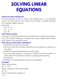 Algebra – Equations and Inequalities | Foundations Workbook for Problem Solving | GRADE 5–9