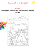 We Craft a Sunset – Printable Art Project for Grades K–4