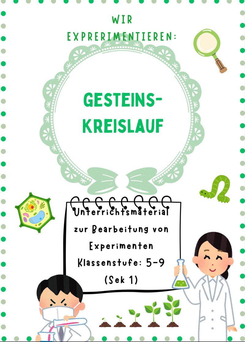 Gesteinskreislauf-Experimente – Unterrichtsmaterial für Klasse 1-4