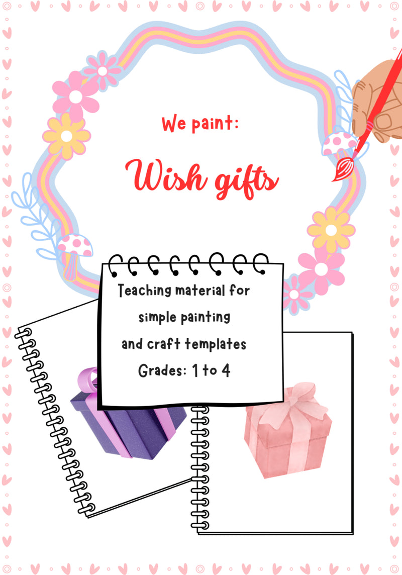 We Paint Wish Gifts – Printable SEL Art Worksheet (Grades 1–4)