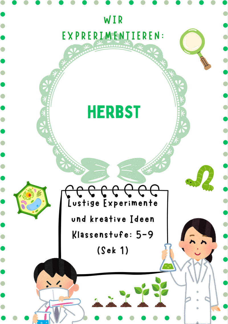 Herbst-Experimente für Kinder – Unterrichtsmaterial Klasse 1 bis 4