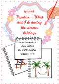 We Paint Vacation – Summer Memories Art Worksheet for Grades K–4