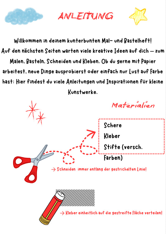 Wir malen einen Herbsttag – Malvorlage für den Unterricht Klasse 1–4