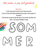 Printable Pop Art Garland – Visual Arts Worksheet for Grades K–4