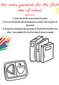 We Craft a Garland for School Enrollment – Printable K–4 Activity